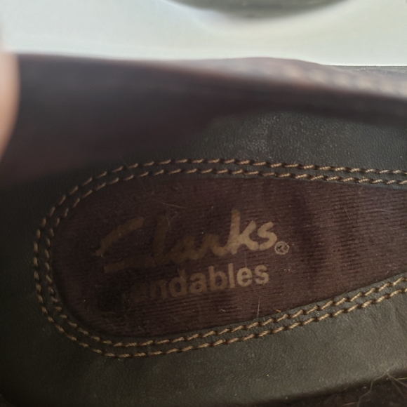 Clarks Bendable Brown Womens slip ons 8.5 - Picture 4 of 10